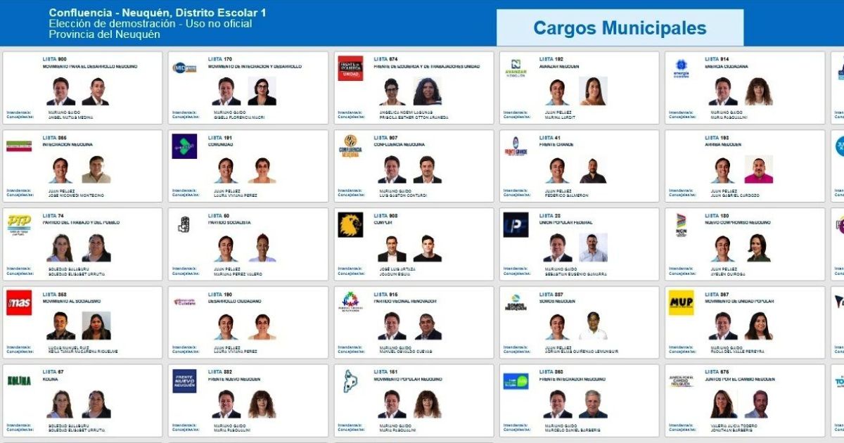 Ya se puede practicar el voto, con candidatos reales