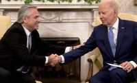 Alberto le pidió a Biden respaldo ante el FMI